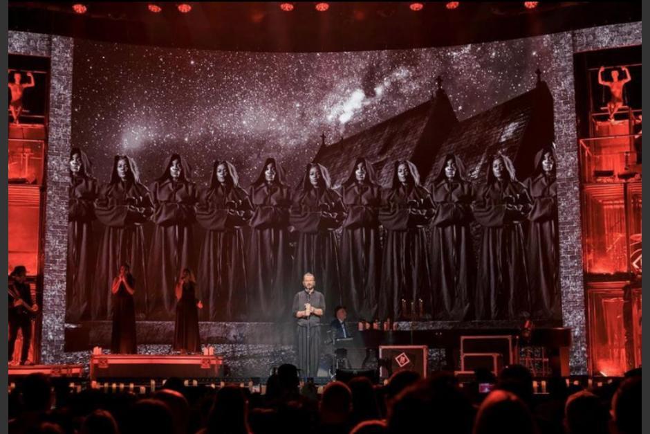 Ricardo Arjona y su hijo menor, Nicolás, compartieron el escenario. (Foto: Instagram)&nbsp;