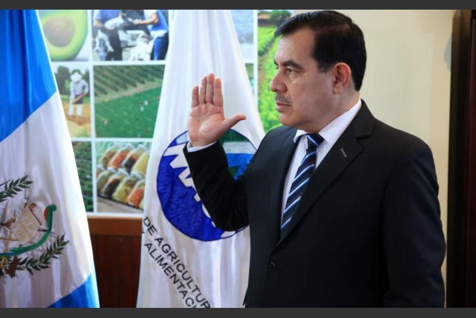 Edgar Ren&eacute; de Le&oacute;n asumi&oacute; como nuevo ministro de Agricultura del Gobierno de Alejandro Giammattei. (Foto: MAGA)