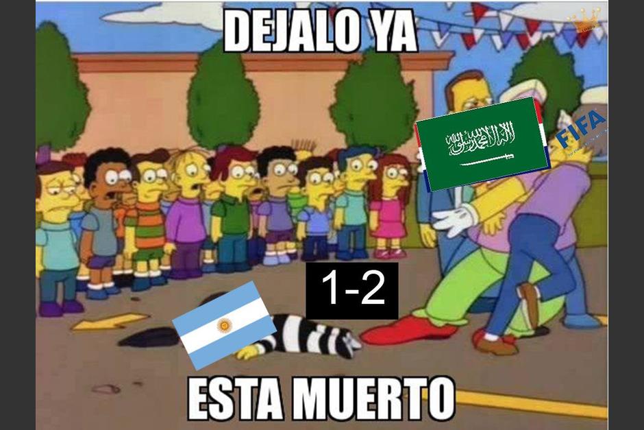El partido terminó con victoria de Arabia Saudita contra Argentina. (Foto: captura pantalla)&nbsp;