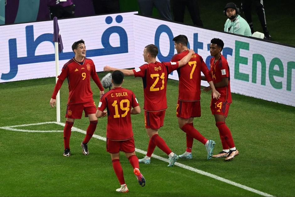 España golea sin piedad a Costa Rica en su estreno en Qatar. (Foto: AFP)