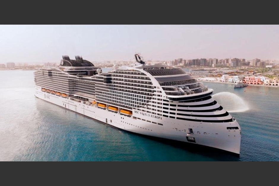 El MSC World Europa aloja a las esposas y familia de los futbolistas que viajaron a Qatar. (Foto: MSC Cruises)