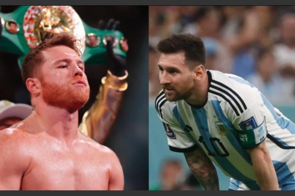 Canelo Álvarez se disculpó con Messi luego de arremeter contra él. (Foto: redes sociales)