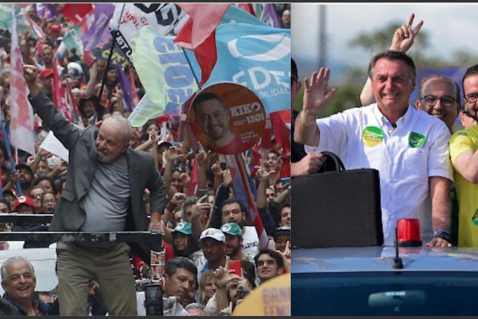 Lula (Izq.) y Bolsonaro (Der.) se enfrentar&aacute;n este domingo en las elecciones presidenciales. (Foto: AFP)