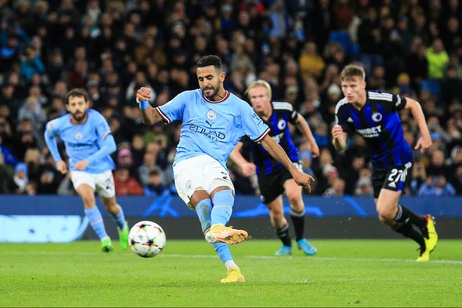 Mahrez se unió a la goleada del Manchester City. (Foto: AFP)