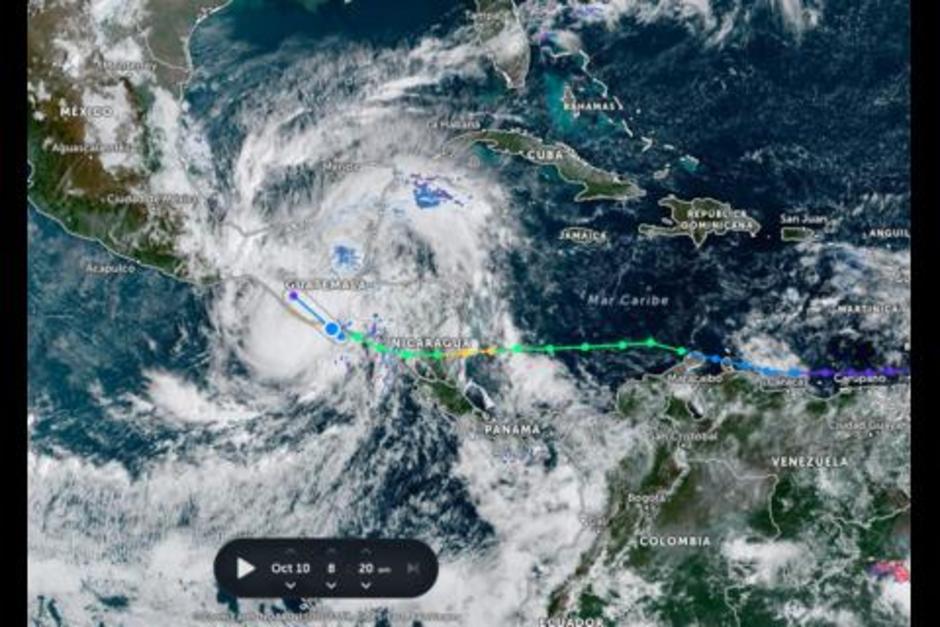 Julia nuevamente cambi&oacute; su trayecto tras haberse adentrado a Guatemala. (Foto: Archivo/Soy502)