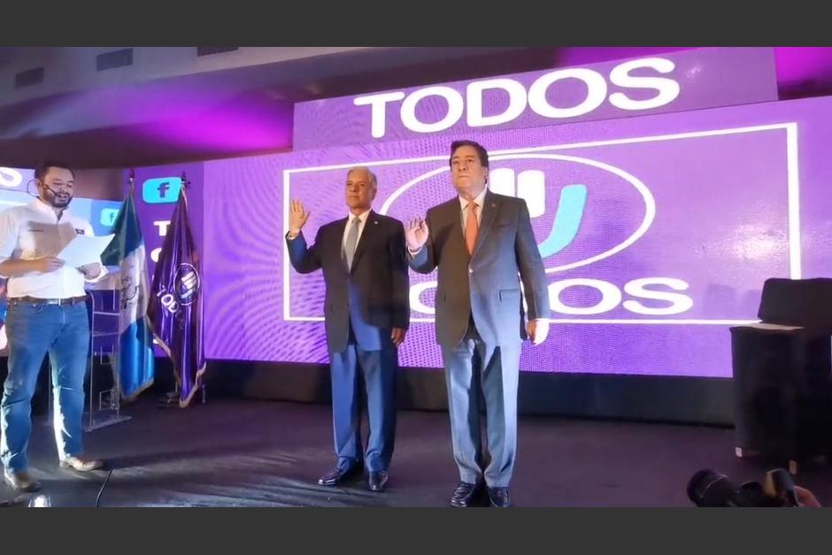 Ricardo Sagastume y Guillermo González son proclamados como el primer binomio presidencial que competirá en las elecciones Generales del 2023. (Foto: Cortesía)