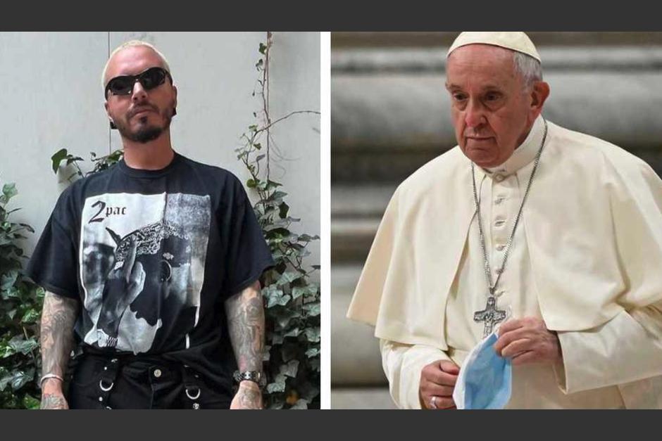 J Balvin se reunió con el papa Francisco en el Vaticano. (Foto: Semana)