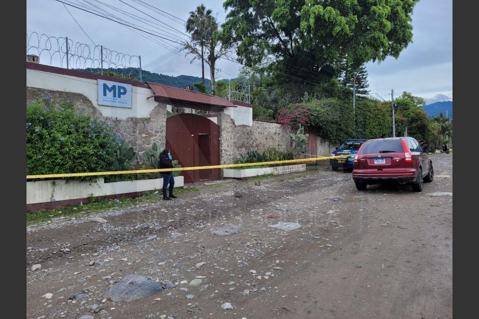 El acceso al MP en Sololá se encuentra restringido. (Foto: Noticias Sololá)