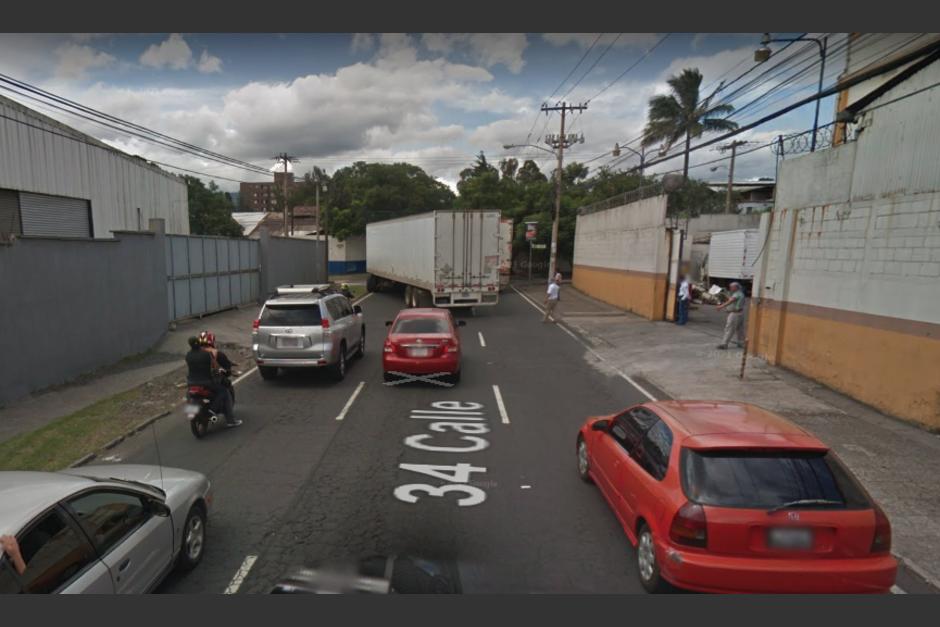 Un furgón se desprendió de un cabezal en la zona 11. (Foto: Ilustrativa/Google Maps)&nbsp;