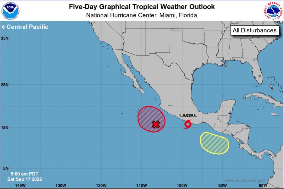 Los efectos de la tormenta tropical Lester se sentir&aacute;n en Guatemala. (Foto: NOAA)