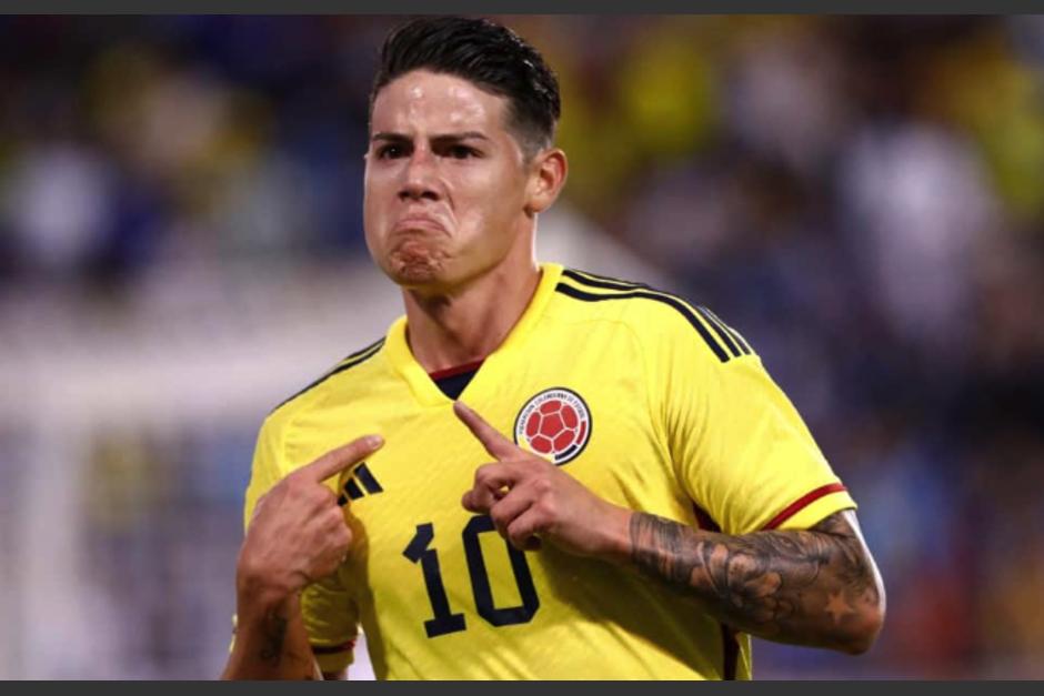 James Rodriguez abrió el marcador del encuentro ante Guatemala y su celebración no pasó por alto. (Foto: AFP)