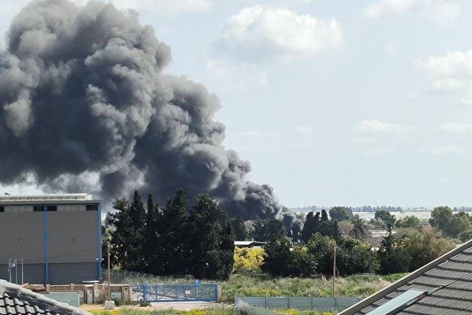 Israel fue atacada con decenas de misiles por L&iacute;bano. (Foto: Televisivo26)&nbsp;