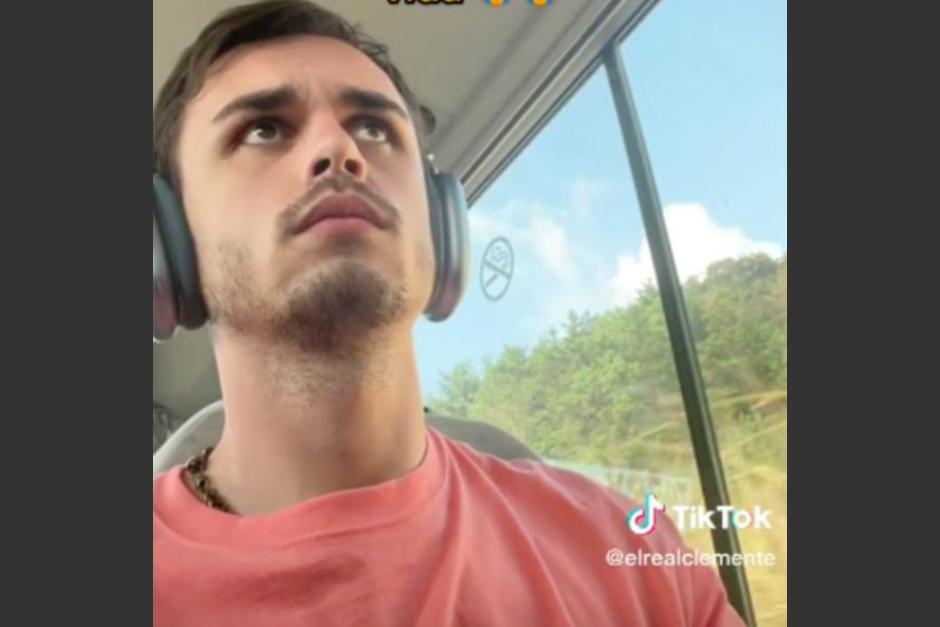 El joven francés explicó la razón por la que no volverá a Guatemala por ahora. (Foto: captura de video)