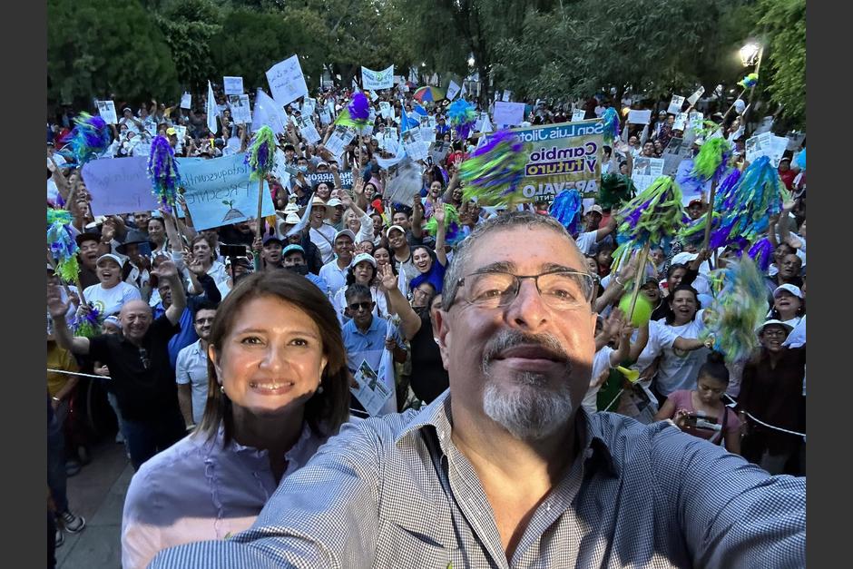 El binomio presidencial estuvo de visita en Jalapa. (Foto: Movimiento Semilla)