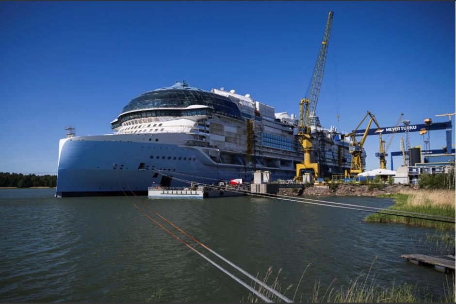 "Icon of the Seas", el crucero más grande del mundo. (Foto: AFP)