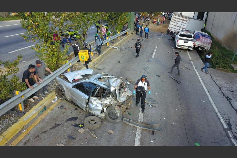 Los afectados en el accidente múltiple en la Interamericana narran los momentos en que ocurrió el percance. (Foto: Bomberos Voluntarios)