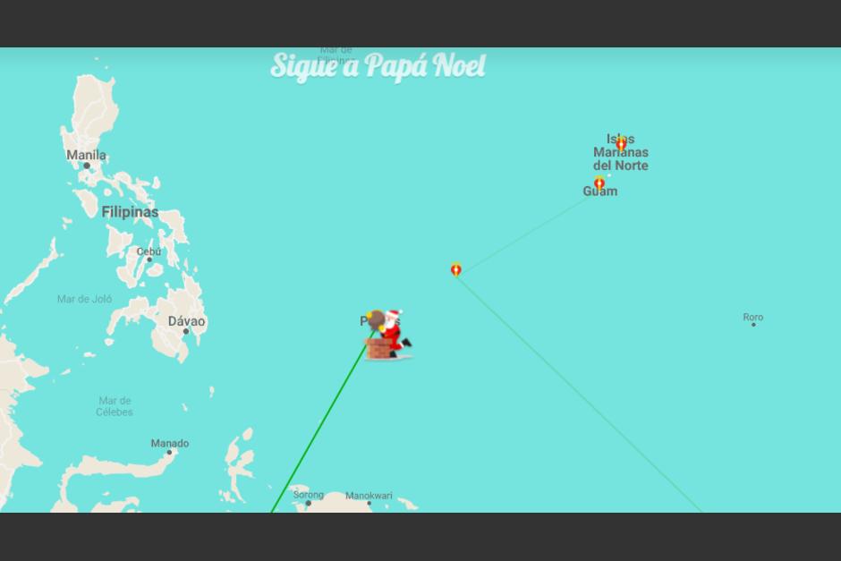 Google Santa Tracker muestra el recorrido de Santa entregando los regalos. (Foto: captura de pantalla)