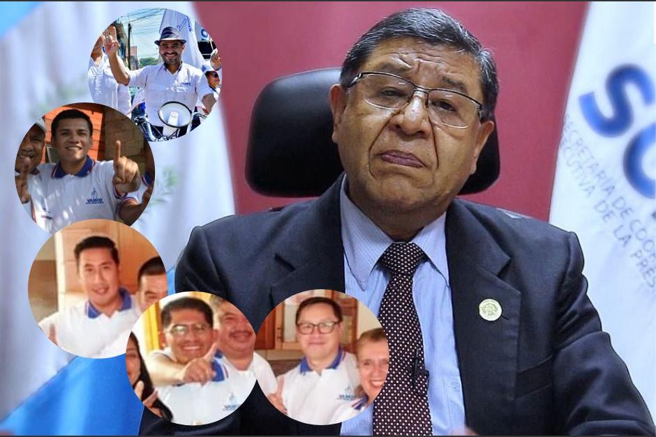 El secretario de Coordinación Ejecutiva de la Presidencia, Álvaro Díaz Velásquez, colocó a varios de los candidatos que lo acompañaron en planilla de Vamos. (Foto: Soy502)