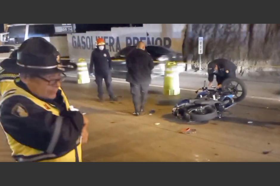 El accidente de tr&aacute;nsito que complica el paso por la ruta al Atl&aacute;ntico. (Foto: Captura de video)