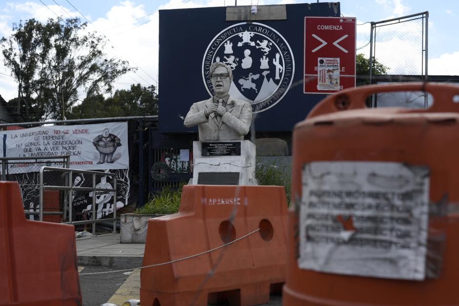 La Universidad de San Carlos de Guatemala aún continúa tomada por estudiante. (Foto: Wilder López/Soy502)&nbsp;