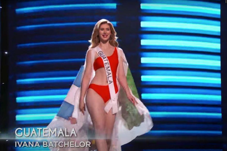 La guatemalteca Ivana Batcherlo revel&oacute; el significado del accesorio que us&oacute; junto al traje de ba&ntilde;o en la preliminar de Miss Universe. (Foto. Oficial)