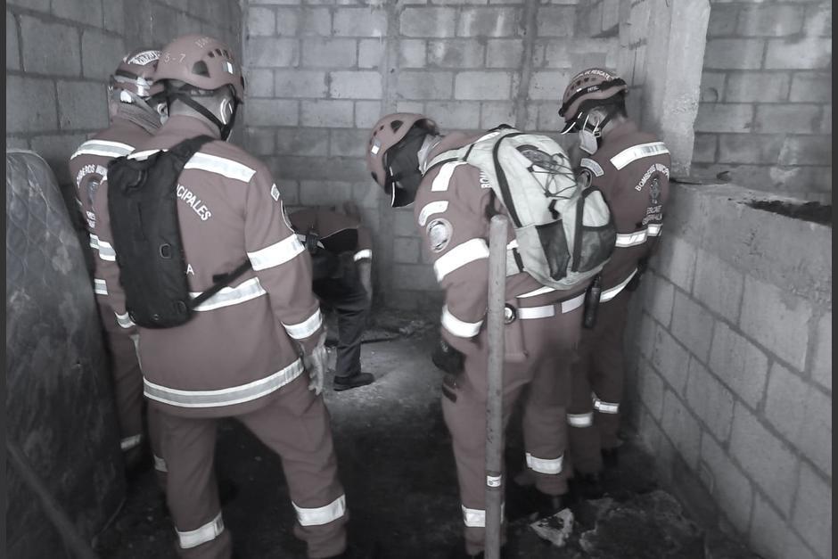 Los cuerpos de siete mujeres enterradas en una casa en zona 18 fueron localizados en diciembre de 2022. (Foto: Bomberos Municipales)&nbsp;