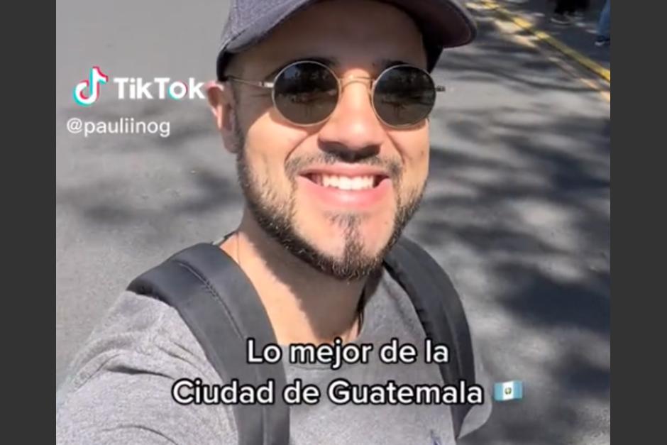 El youtuber Paulino G revel&oacute; la actividad que m&aacute;s le gusta hacer en ciudad de Guatemala. (Foto: captura de video)
