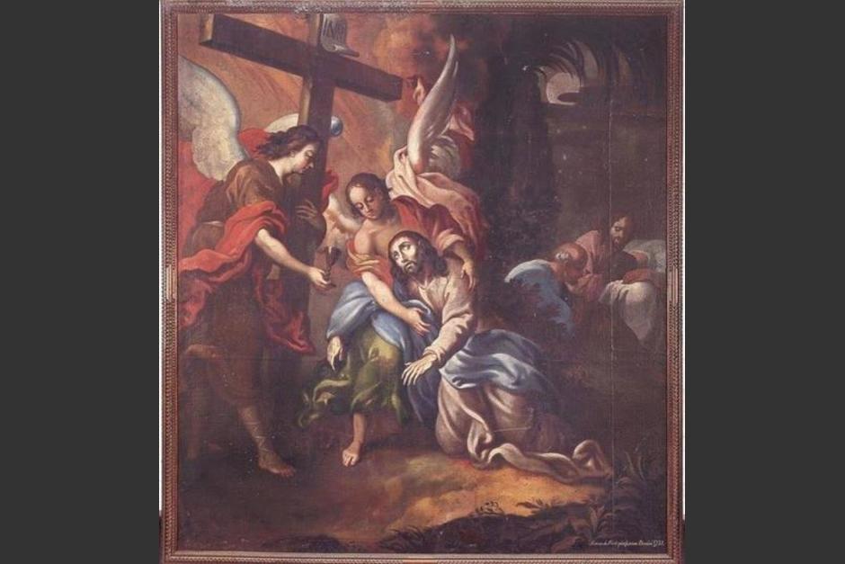 La obra "La Oraci&oacute;n del Huerto" de Tom&aacute;s de Merlo, fue robada en 2014 en la Antigua Guatemala. (Foto: Soy502/Archivo)