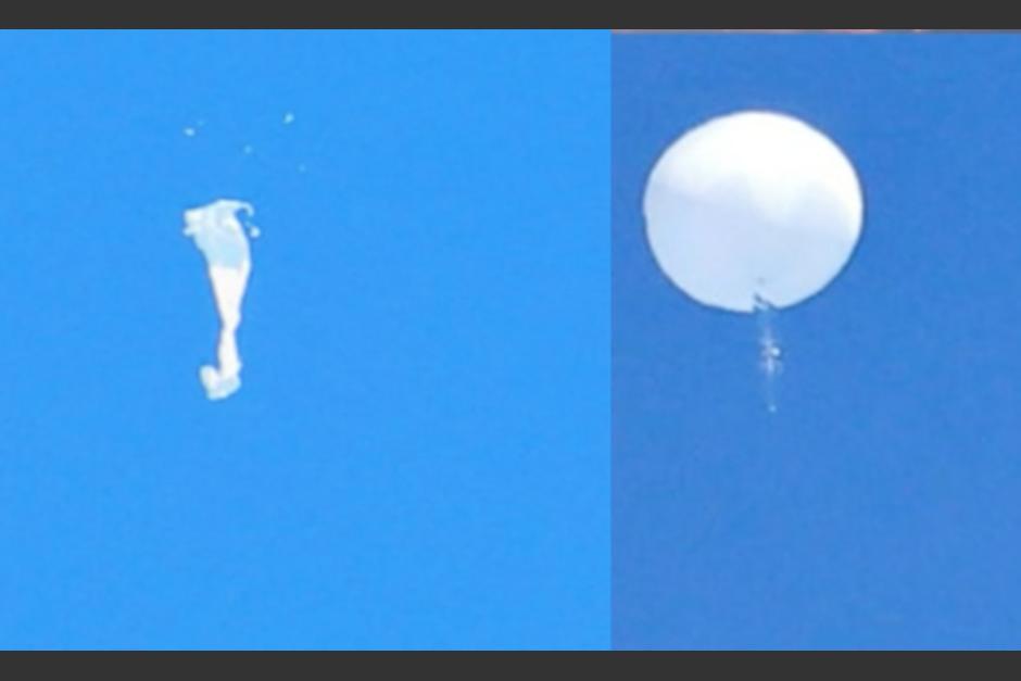 El globo espía chino fue derribado por las fuerzas armadas estadounidenses. (Foto: captura de pantalla)
