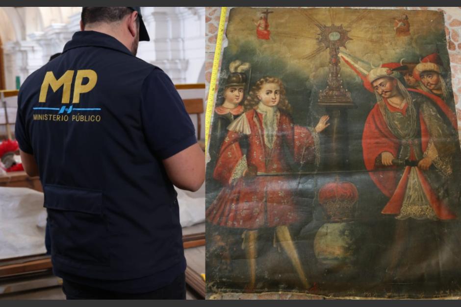 Una pintura originaria de Perú habría sido localizada en los allanamientos en contra de la banda de "Los Barrancos". (Foto: MP)