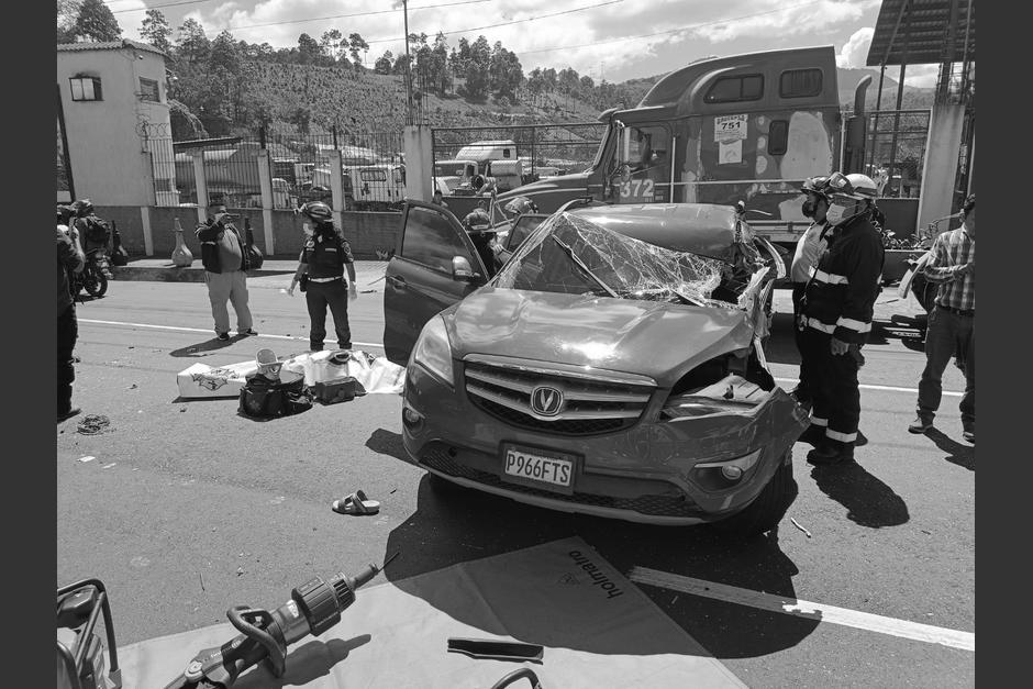 Cinco personas fallecieron en un accidente de tránsito en Ruta Interamericana. (Foto: Bomberos Voluntarios)