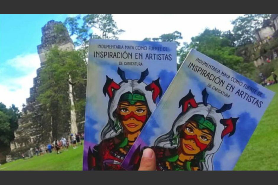 Ilustradores guatemaltecos crearon un libro que combina la caricatura y las artes visuales, exaltando la indumentaria maya. (Foto: Cortes&iacute;a)