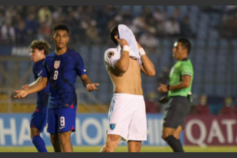 La Selección de Guatemala quedó eliminada del Premundial Sub17 ante Estados Unidos. (Foto: Fedefut)