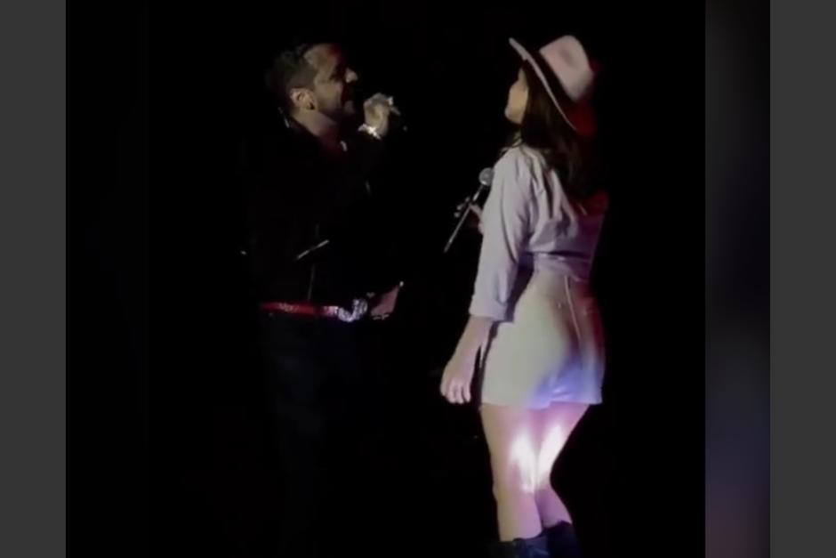 Guatemalteca conquistó a Nodal con su impecable interpretación con el artista mexicano. (Foto: captura de pantalla)&nbsp;