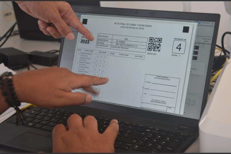 TSE reguarda resultados preliminares de la elecciones del 2023. (Foto: TSE)