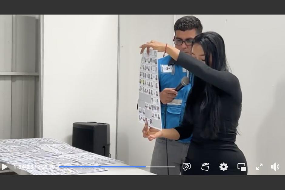 La Junta Electoral Departamental de Izabal contó los votos de algunas cajas electorales en donde habían dudas. (Foto: captura de pantalla)