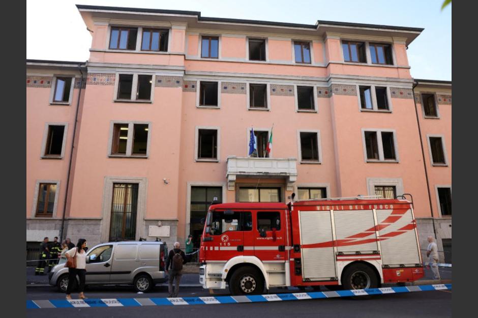 Se incendia una residencia para personas mayores en Italia. (Foto: Twitter)