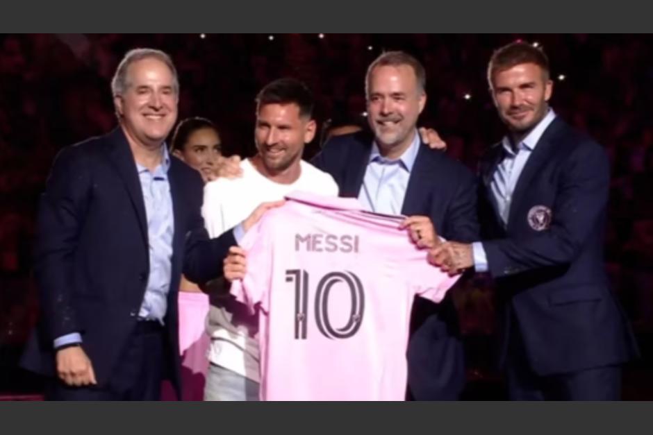Así se vive la fiesta en la presentación de Messi en el Inter Miami. (Foto: Captura de video)