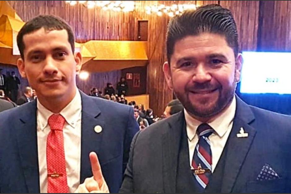 El viceministro de Transporte, Hector Aldana Reyes, junto al exjefe del Centro de Gobierno, Miguel Mart&iacute;nez. (Foto: RRSS)