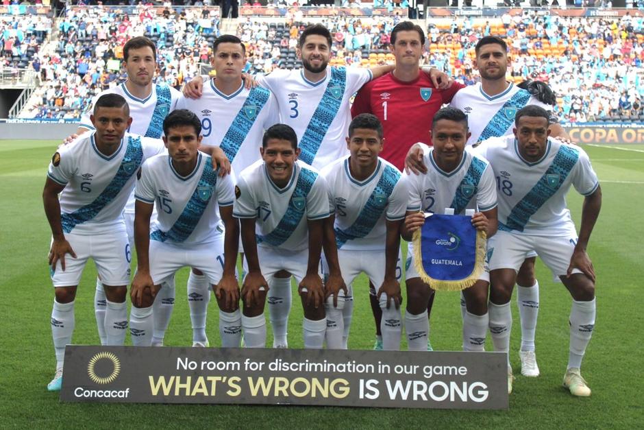La selección de Guatemala durante la Copa Oro 2023. (Foto: @Fedefut_Oficial)