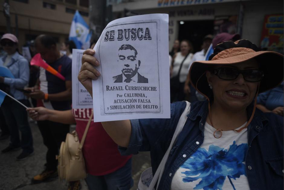 Manifestantes exigieron la renuncia de las autoridades del MP. (Foto: Wilder López/Soy502)