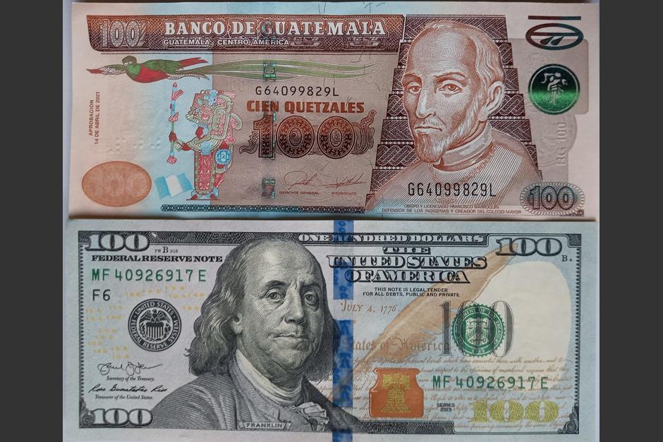 El tipo de cambio del quetzal frente al dólar, hoy 24 de julio