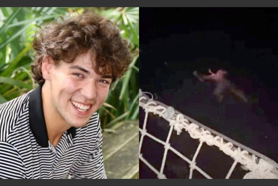 El joven estaba celebrando su graduaci&oacute;n cuando se lanz&oacute; por una presunta apuesta de amigos. (Foto: TVAztecaBajaCalifornia)