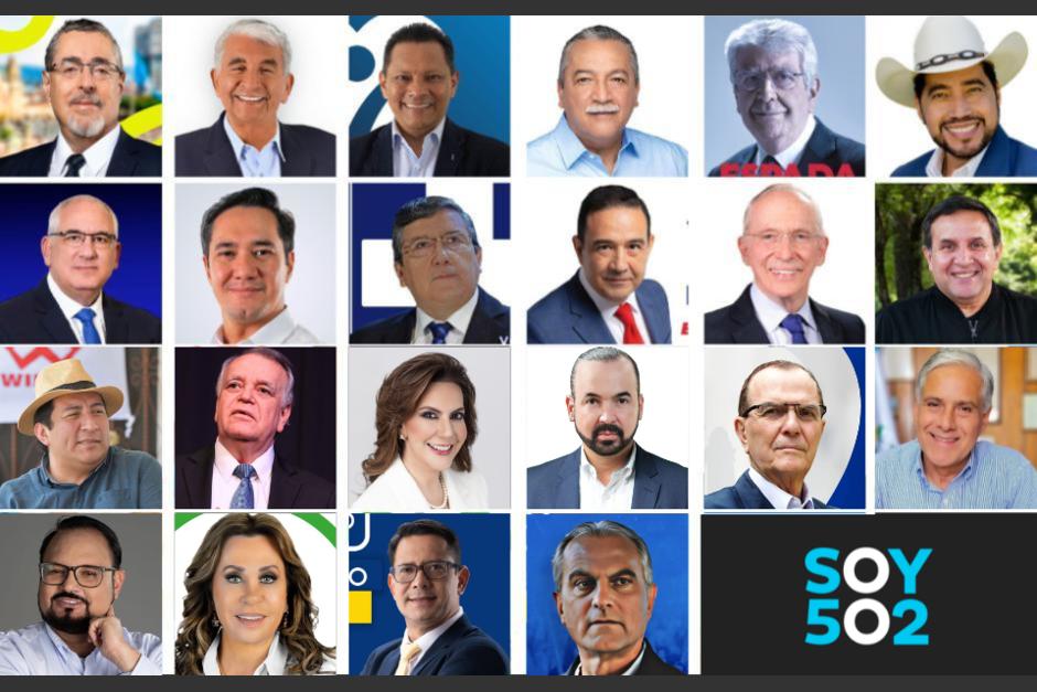 22 personas compiten por llegar a la presidencia del pa&iacute;s. (Foto: Soy502)