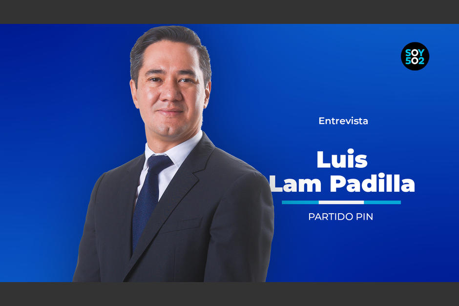 El candidato del partido PIN, Luis Lam Padilla, presentó su plan de trabajo en entrevista a Soy502. (Foto: Wilder López/Soy502)