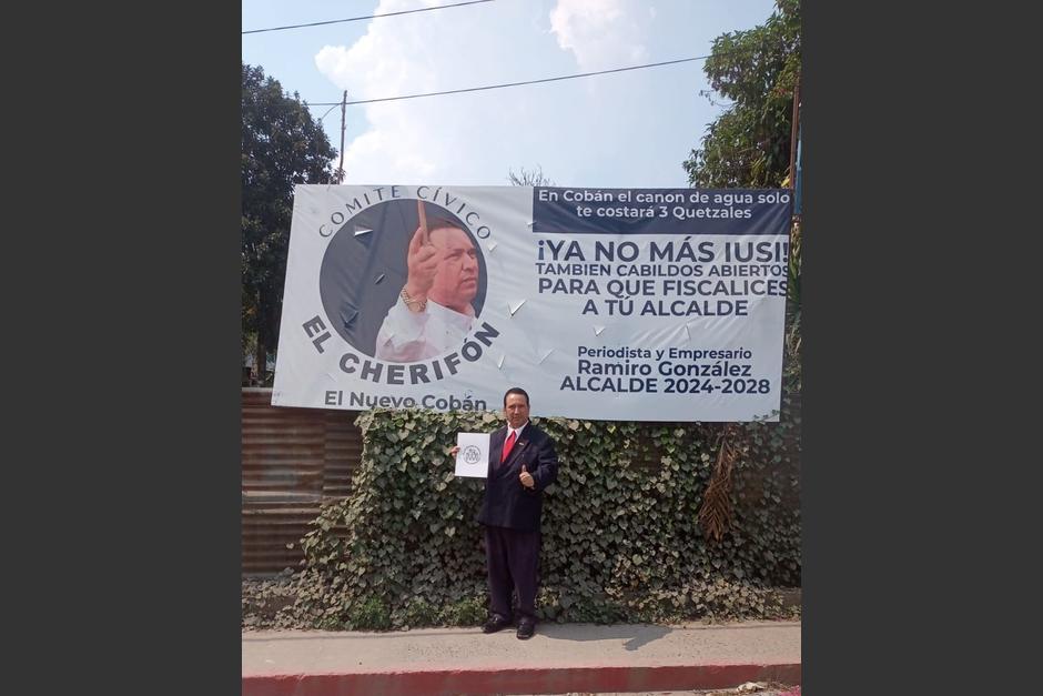 El Comité Cívico "El Cherifón", podrá usar la fotografía de su candidato en su logo. (Foto: redes sociales)