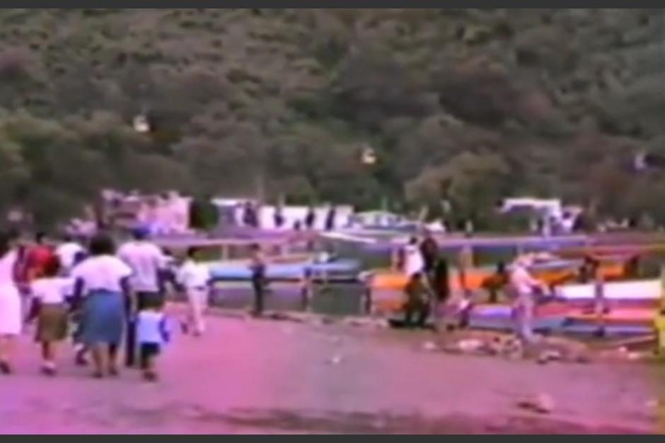 Así lucía el Lago de Amatitlán en 1985 se da cuenta un video que circula en redes sociales. (Foto: captura de video)