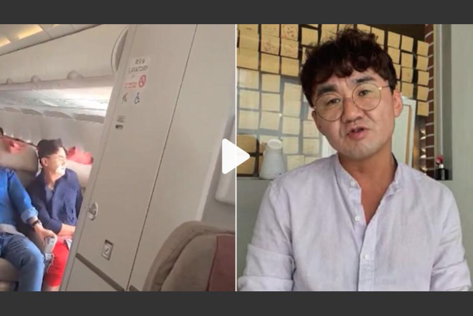 El hombre narró su experiencia al ir sentado al lado del hombre que abrió la puerta de un avión en pleno vuelo. (Foto: captura de pantalla)