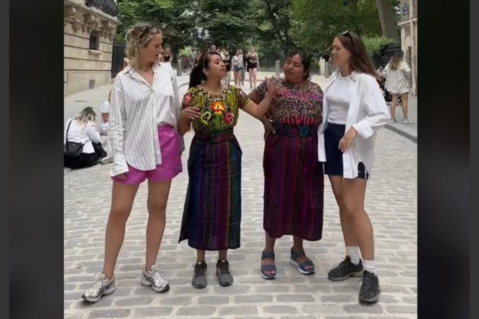 Las guatemaltecas conquistaron TikTok tras presumir su visita por Europa. (Foto: captura de pantalla)&nbsp;