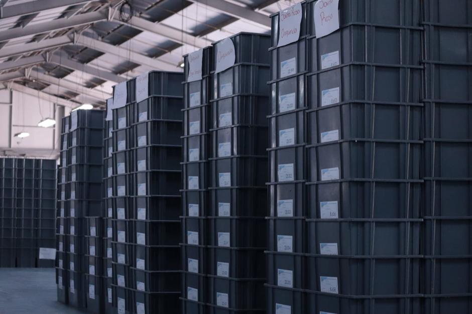 El TSE embala las cajas electorales para las Elecciones Generales. (Foto: TSE)